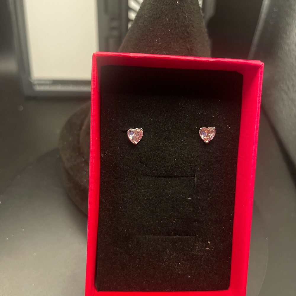 Heart Shaped  Crystal Stud Earrings - Women Jewelry